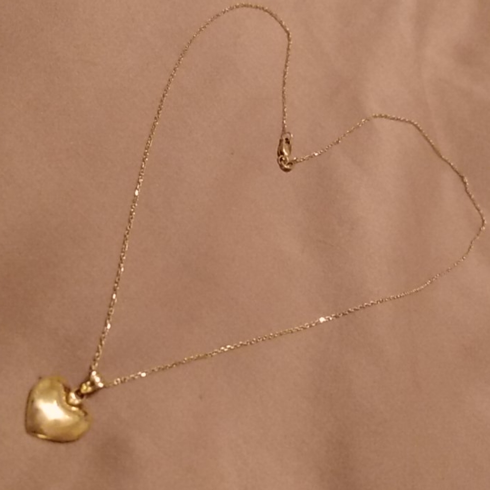 ⭐Authentic 10k Gold Heart Necklace
